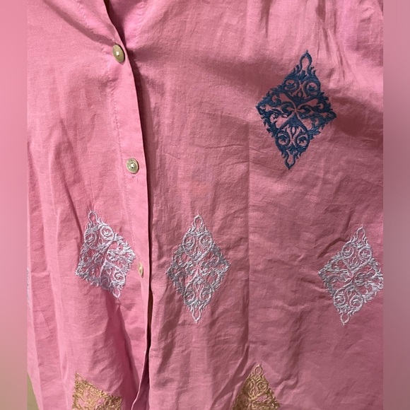 J. Jill Wearever Pink Collection Medallion Print Tunic, size XS - Picture 4 of 8